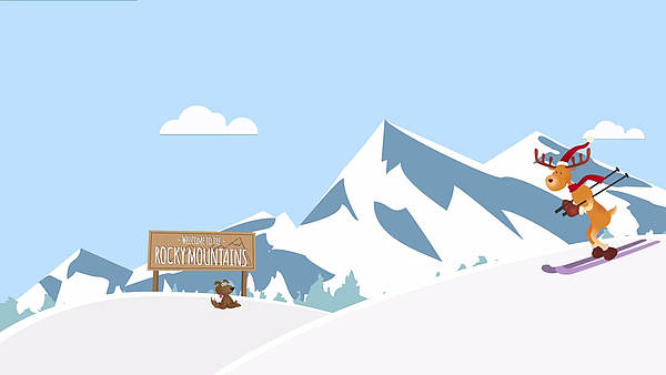 Ansgar beim Skifahren