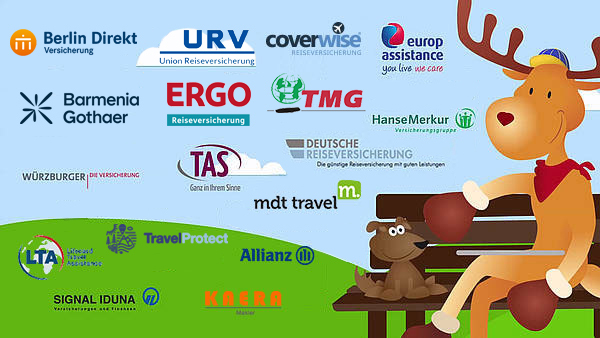 Preis -  Leistungsvergleich der Reiseversicherung folgender Anbieter